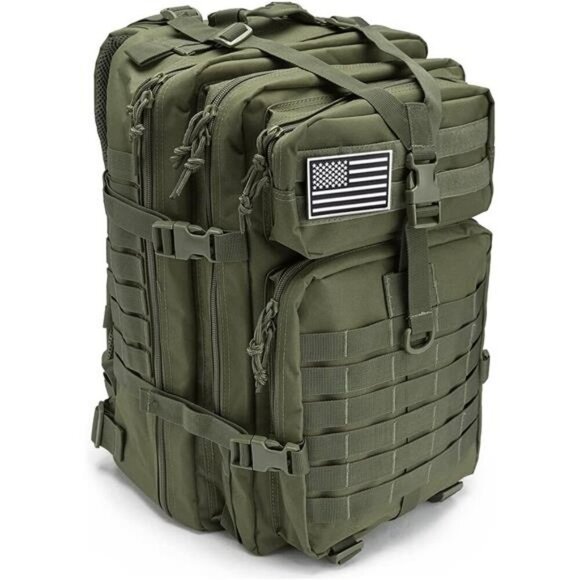 45L Tactical Backpack Molle Hiking Camping Survival Military Bug Out Bag - Picture 2 of 7